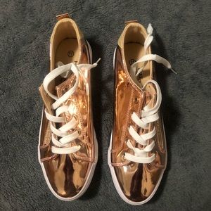Rose Gold sneakers size 11 NWT